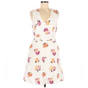 Nicole Miller white and pink floral dress